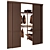 Modern Walk-in Wardrobe with Décor 3D model small image 5