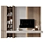 Decor TV Wall Shelf Unit 3D model small image 1
