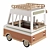 Wooden Food Truck Toy 3D model small image 3