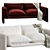 Ainsley Boucle U-Shape Luxury Sofa 3D model small image 1