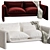 Ainsley Boucle U-Shape Luxury Sofa 3D model small image 4