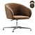 Modern Swivel Armchair by Zilioaldo 3D model small image 2