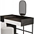 Elegant White Vanity Dressing Table 3D model small image 3