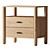 Hargrove Grand Nightstand: Elegant Storage Solution 3D model small image 1