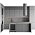 Customizable Modern Kitchen Design 3D model small image 6