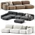 Modular Ribble 3 Sofa Divan 3D model small image 2