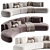 TONY Modern Sofa: Sleek Elegance 3D model small image 4