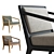 Modern Oslo Lounge Chair Design 3D model small image 2