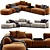 Stylish Meridiani Rene Sofa Model 3D model small image 4