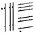 I Ching Towel Rails - Sleek Models 3D model small image 1