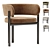 Bay Metal Armchair by NatureDesign 3D model small image 1