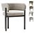 Bay Metal Armchair by NatureDesign 3D model small image 3