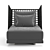 Opulent Volo Lounge Armchair 3D model small image 2