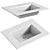 Glossy White BOCCHI Milano Sink 3D model small image 1