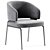 Elegant Nives Chair: HC28 Modern 3D model small image 2
