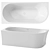 Modern Acrylic Bath ABBER AB9257 3D model small image 1