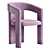 Elegant Konyshev Chair 3D model small image 3