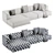 De Padova Alberese Chaise Sofa 3D model small image 4