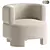 Darrel Small Fabric Armchair 3D model small image 1