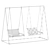 Outdoor Swing Seat Nautic Style 3D model small image 4