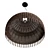 Croco Rattan Pendant: 120.5x100.4x100.5cm 3D model small image 4