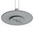 Sleek Delumina Glass Pendant Lamp 3D model small image 6