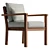 Stackable Wooden Lounge Chair, Real-size Model 3D model small image 4