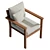 Stackable Wooden Lounge Chair, Real-size Model 3D model small image 5