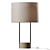 Modern Industrial Outline Table Lamp 3D model small image 1