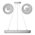 Asymmetric Ring LED Pendant Light 3D model small image 4