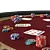 Corona Textured Park Pro Poker Table 3D model small image 4