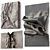 Fabric Folds Wall Panel Set 3D model small image 12