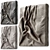 Fabric Folds Wall Panel Set 3D model small image 13