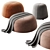 Color-Changing Velvet Pouf Set 3D model small image 1