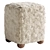 Textured Square Wool Ottoman Bed 3D model small image 8