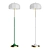 European Green White Floor Lamp 3D model small image 2