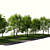 Urban Landscape Toolkit: Asphalt & Trees 3D model small image 2