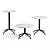 Audo Copenhagen Modern Table Set 3D model small image 1