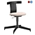 Swivel Chair Upholstered Contemporary Design 3D model small image 1