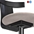 Swivel Chair Upholstered Contemporary Design 3D model small image 5