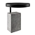 Industrial Concrete Twist Side Table 3D model small image 1