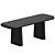 Elegant Nera Dining Bench 3D model small image 3