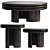 Circle Modular Coffee Tables 3D model small image 2