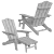 Outdoor Adirondack Chair with Cup Holder 3D model small image 7