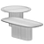 Stylish Santiago Coffee Tables 3D model small image 5