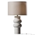 Elegant Stoneware Table Lamp 3D model small image 1