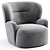 Modern Armchair Gervasoni Design 3D model small image 4