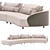 Elegant Holden Curvo Sofa  3D model small image 1
