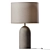 Sleek Steel Bullet Table Lamp 3D model small image 1