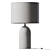 Sleek Steel Bullet Table Lamp 3D model small image 2